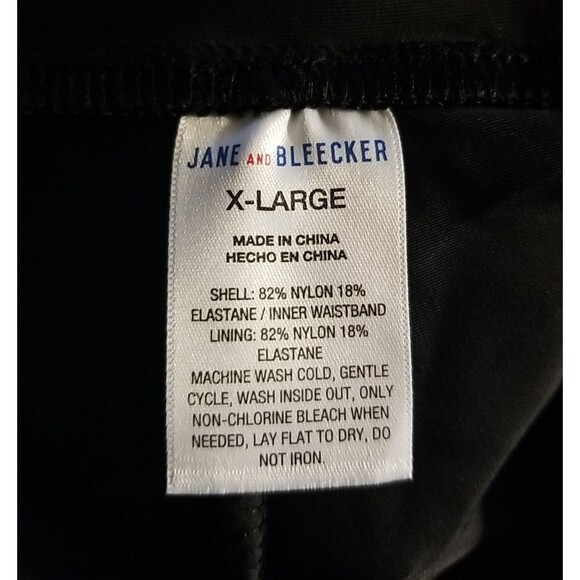 Jane And Bleecker High Waisted Faux Leather Legging, Women's Size XL Black   T43 - Picture 3 of 3